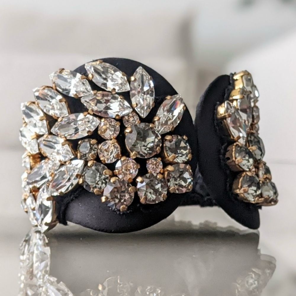 Dolce & Gabbana Rhinestone Cuff Bracelet (2023 Collection)
